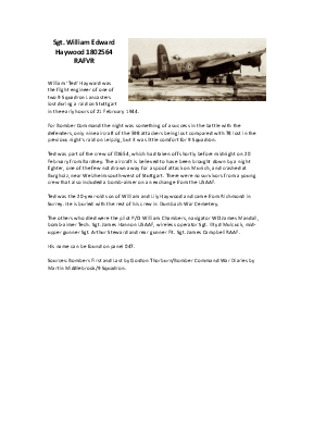 A preview of a PDF biography for Haywood, William Edward